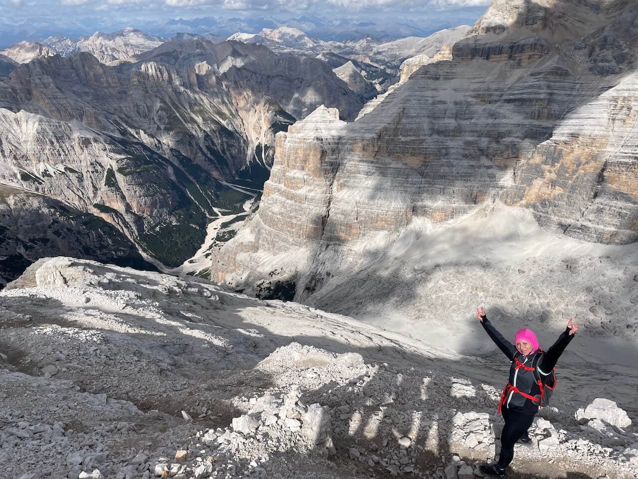 Giovanni Lipella: via ferrata on Tofana di Rozes · 14