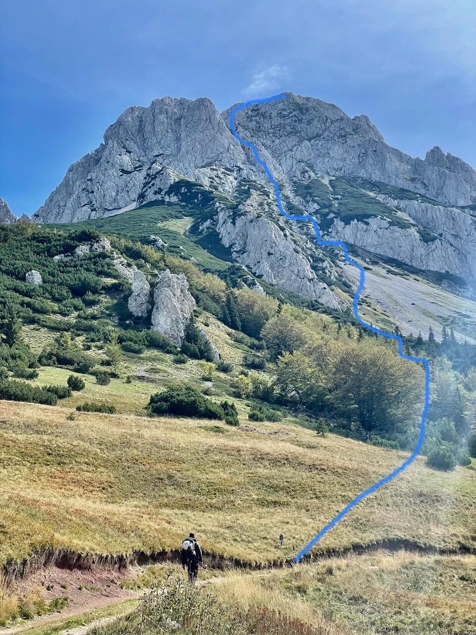 Maglić from Prijevor saddle · 2