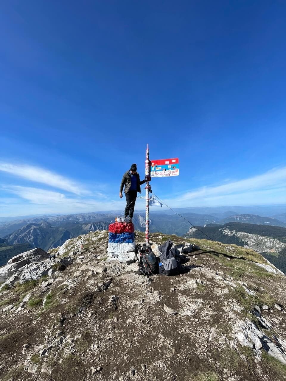 Maglić from Prijevor saddle · 9