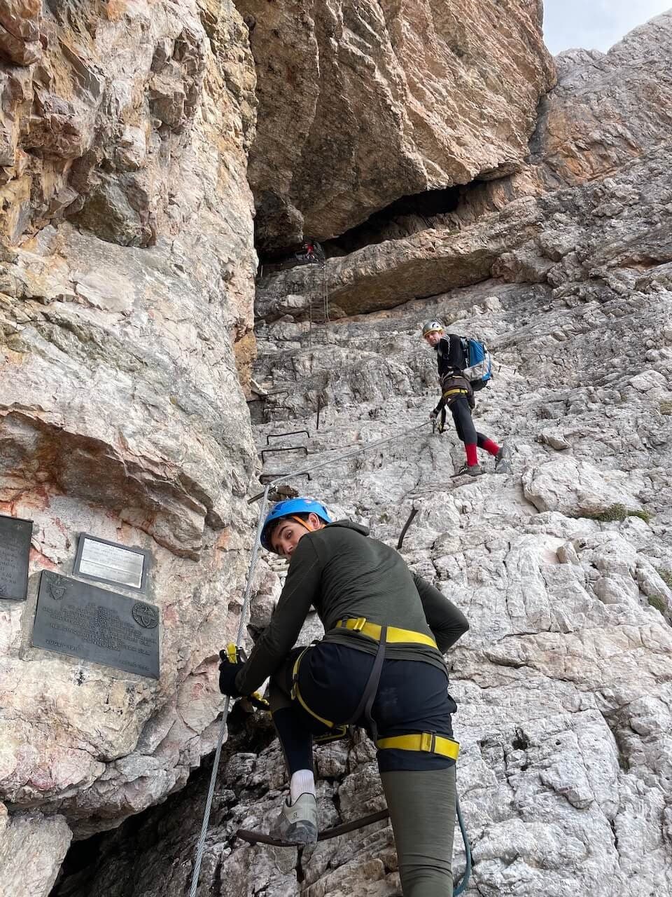 Giovanni Lipella: via ferrata on Tofana di Rozes · 2