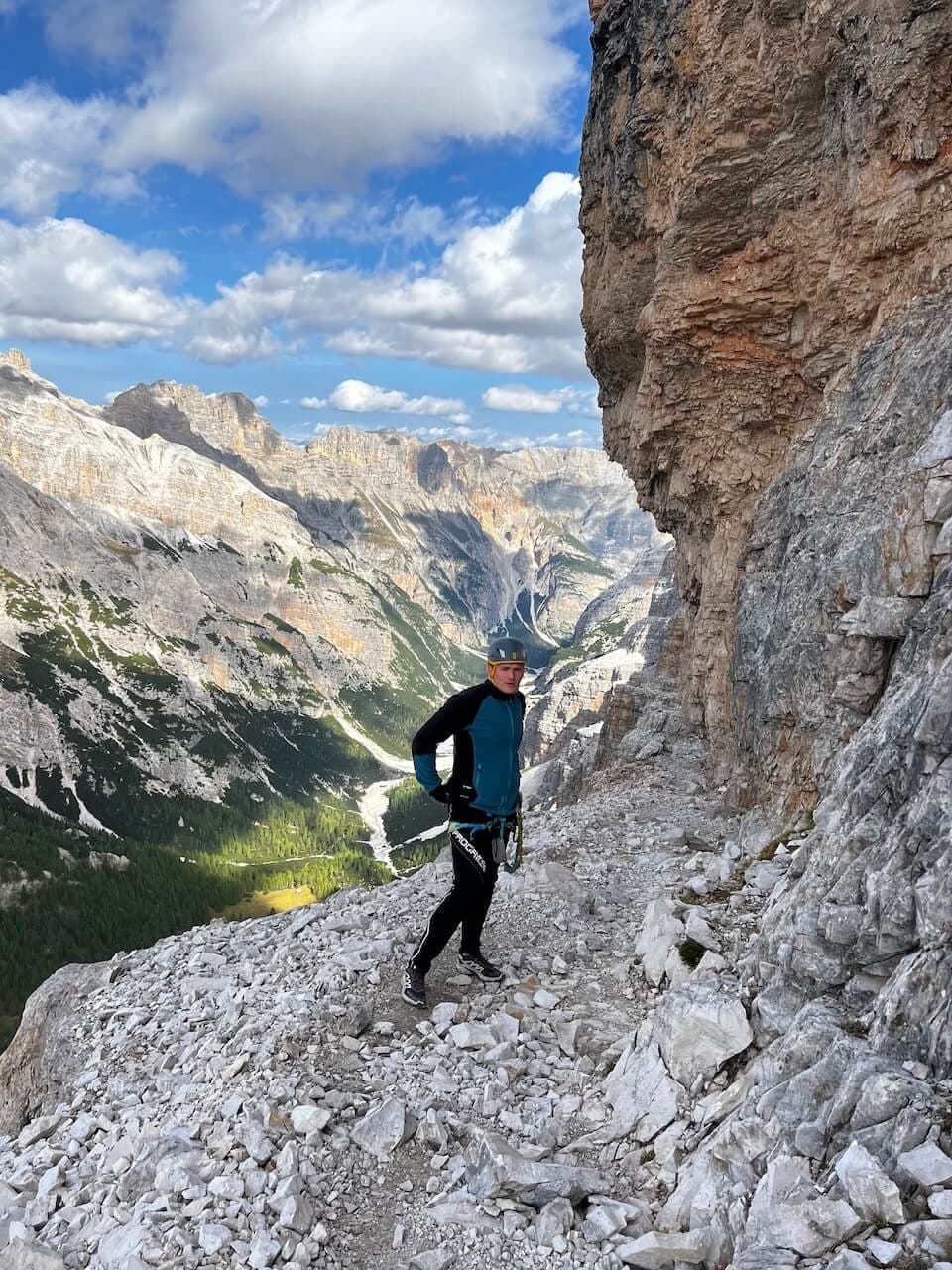Giovanni Lipella: via ferrata on Tofana di Rozes · 3
